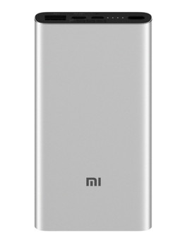 Xiaomi Mi Power Bank 3 10000 mAh PLM13ZM, серебристый
