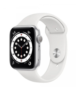 Apple Watch Series 5 GPS 44mm Silver Aluminum Case with White Sport Band (MWWC2CH/A) Серебристый/Белый