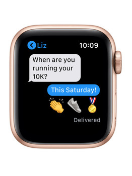 Apple Watch Series 6 GPS 44mm Aluminum Case with Sport Band Gold/Pink (золотистый/розовый песок) M00E3
