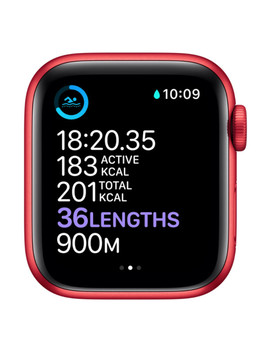 Apple Watch Series 6 GPS 40mm Aluminum Case with Sport Band (PRODUCT)RED M00A3