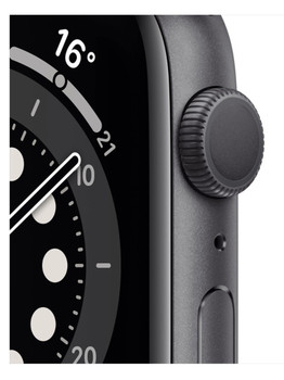 Apple Watch Series 6 GPS 44mm Aluminum Case with Sport Band Space Grey/Black (серый космос/черный) M00H3