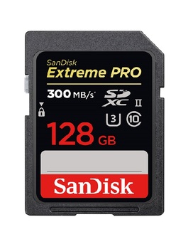 Карта памяти SanDisk Extreme Pro SDXC UHS-II 300MB/s 128Gb