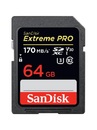 Карта памяти SanDisk Extreme Pro SDXC UHS Class 3 V30 170MB/s 64Gb