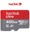 Карта памяти SanDisk Ultra microSDXC Class 10 UHS Class 1 A1 100MB/s 400Gb + SD adapter