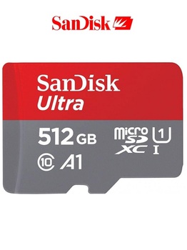 Карта памяти SanDisk Ultra microSDXC Class 10 UHS Class 1 A1 100MB/s 512Gb + SD adapter