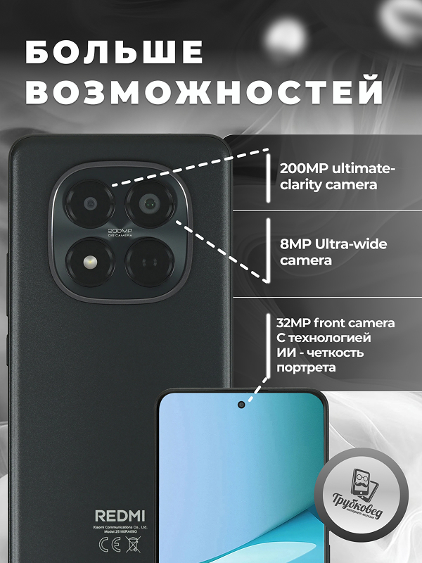Xiaomi Redmi Note 15 Pro 8/256 ГБ Black