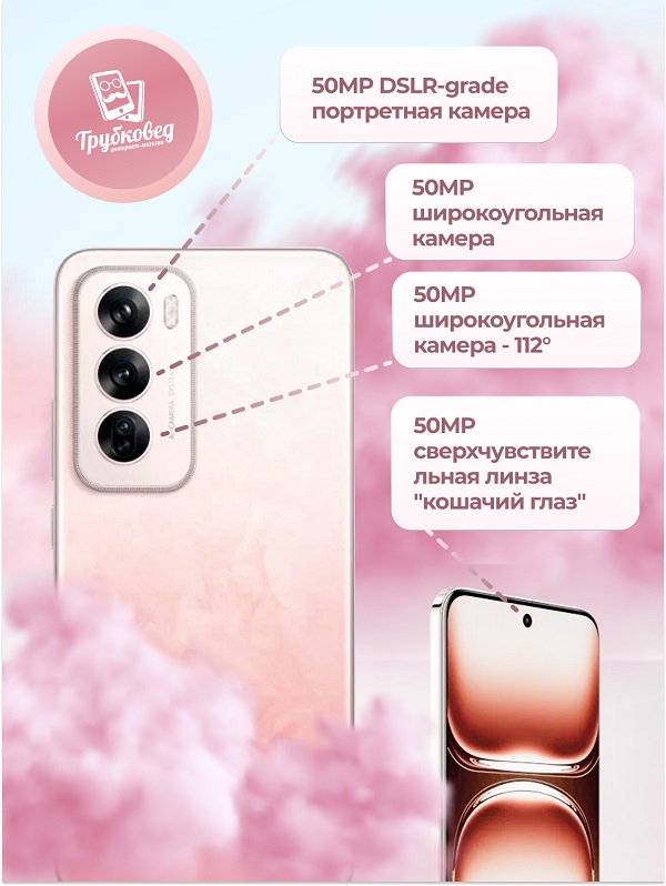 Oppo Reno 12 16/512 ГБ Sunset Pink