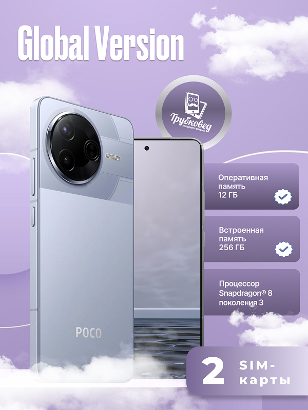Xiaomi Poco F7 Pro 12/256 ГБ Blue 