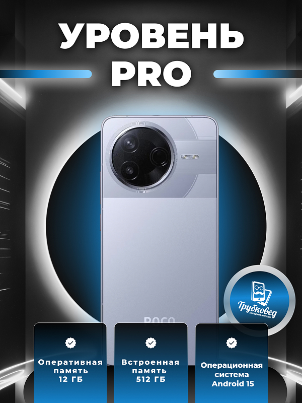 Xiaomi Poco F7 Pro 12/512 ГБ Blue (синий) RU