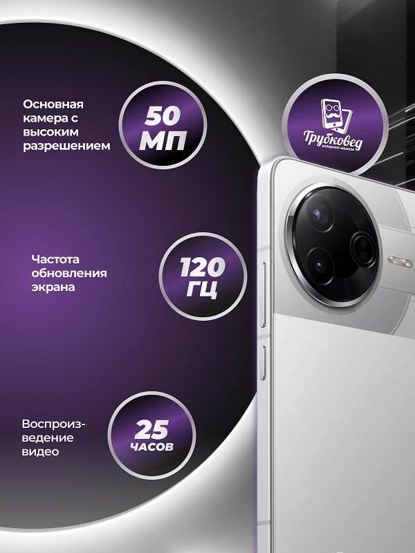 Xiaomi Poco F7 Pro 12/512 ГБ Silver (серебристый) RU