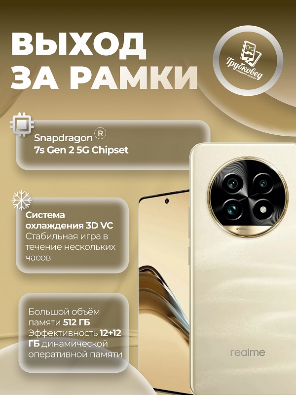 Realme 13 Pro+ 5G 12/512 ГБ Monet Gold (золотой) RU