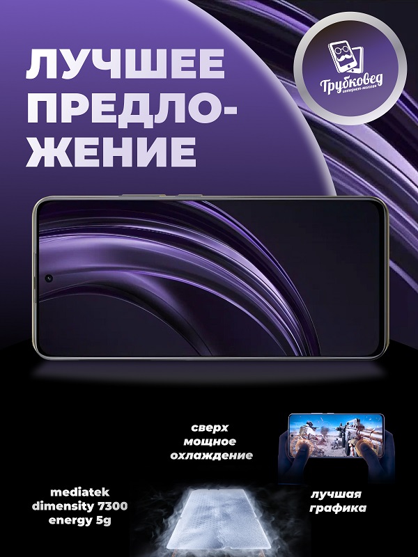 Realme 13+ 5G 12/256 ГБ Dark Purple (фиолетовый) RU