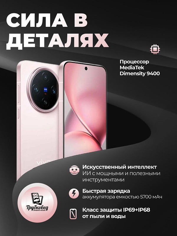 Vivo X200 Pro Mini 16/1 ТБ Pink (V2419A)