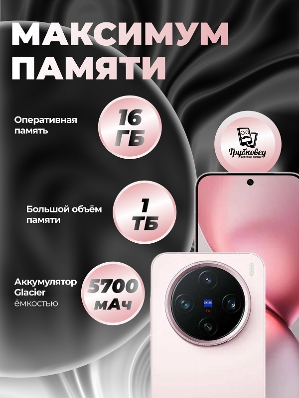 Vivo X200 Pro Mini 16/1 ТБ Pink (V2419A)