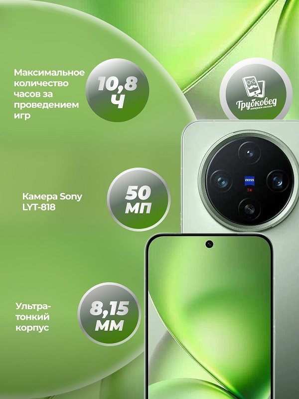 Vivo X200 Pro Mini 16/512 ГБ Green (V2419A)