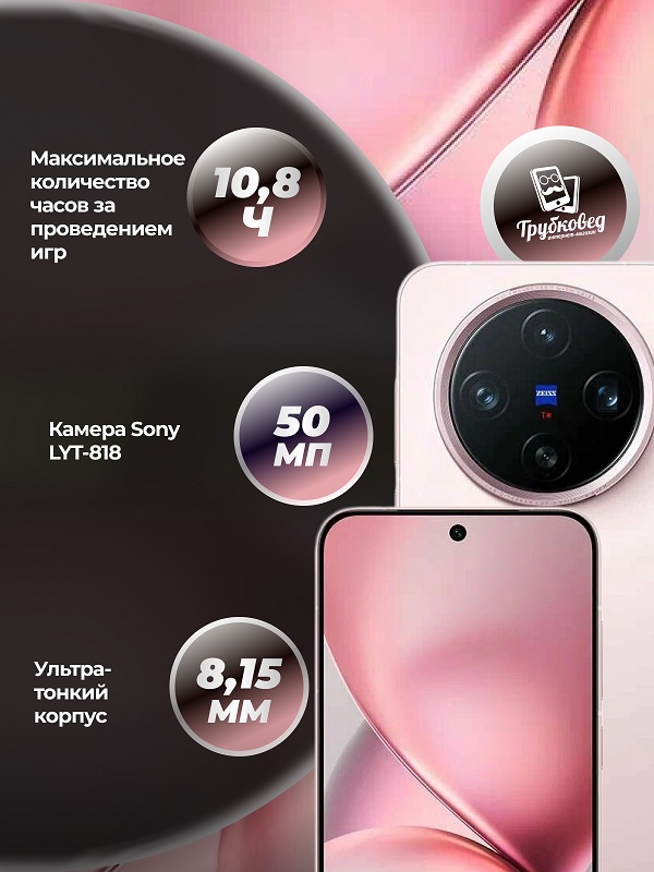 Vivo X200 Pro Mini 16/512 ГБ Pink (V2419A)