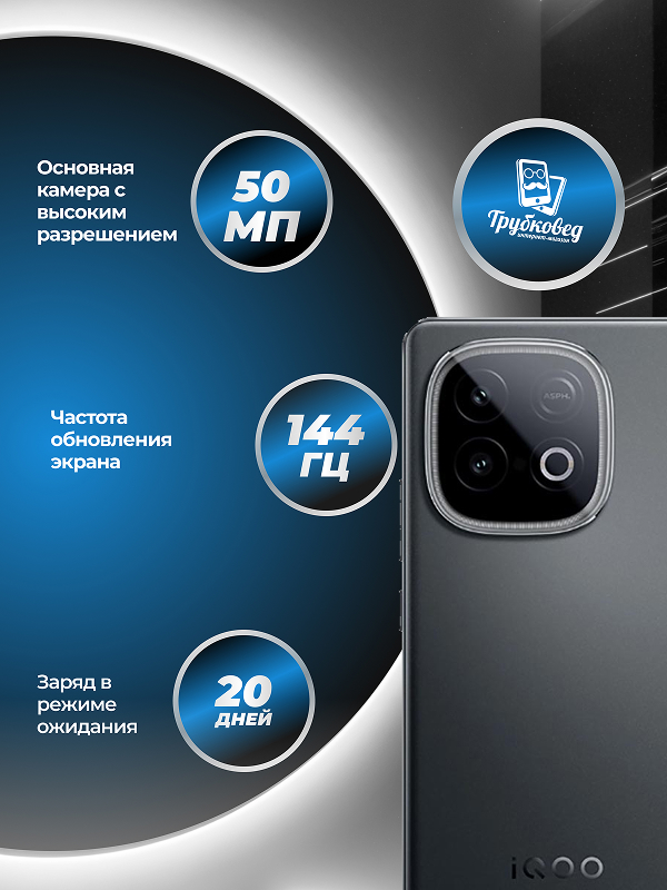 Vivo iQOO Z10 Turbo Pro 16/256 ГБ Black