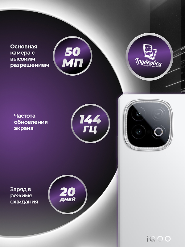 Vivo iQOO Z10 Turbo Pro 16/256 ГБ White