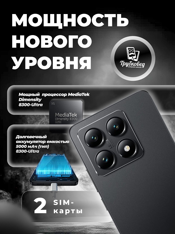 Xiaomi 14T 12/256 ГБ Titan Black (черный) Global Version