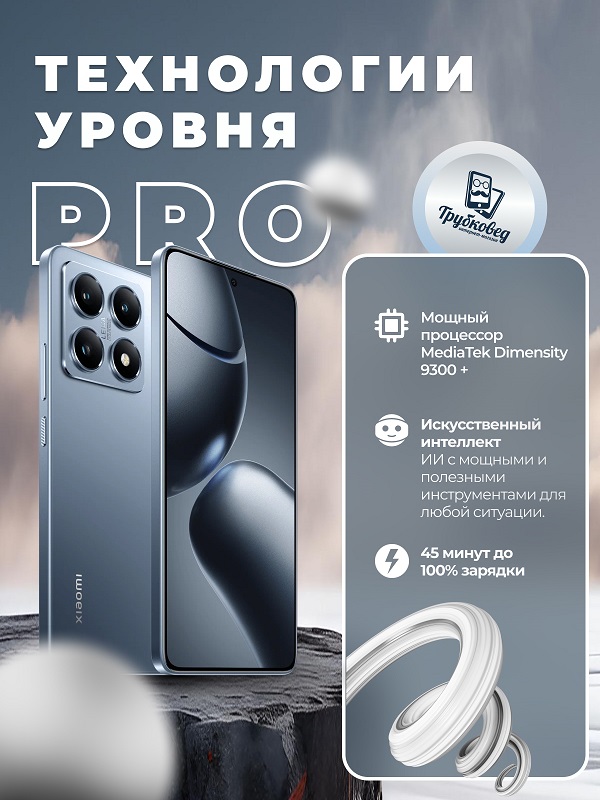 Xiaomi 14T Pro 12/256 ГБ Titan Blue (синий) Global Version