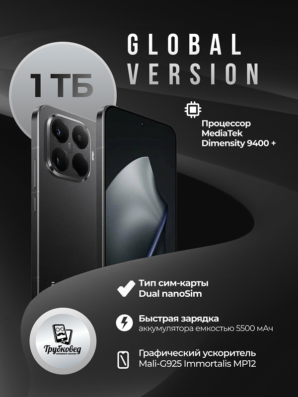 Xiaomi 15T Pro 12/1 ТБ Black (черный) Global Version Xiaomi 15T Pro 12/1 ТБ Black (черный) Global Version