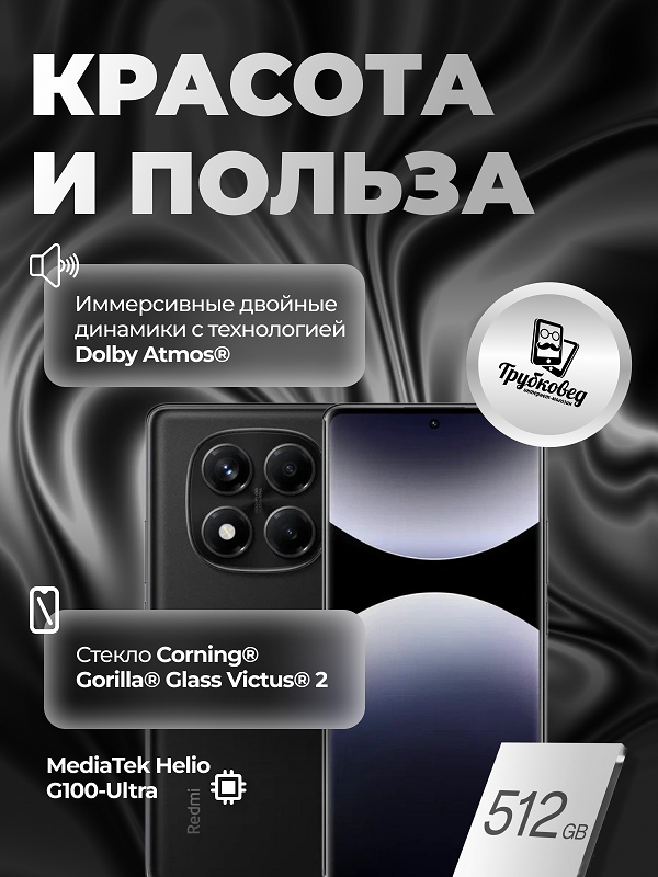 Xiaomi Redmi Note 14 Pro 4G 12/512 ГБ Midnight Black