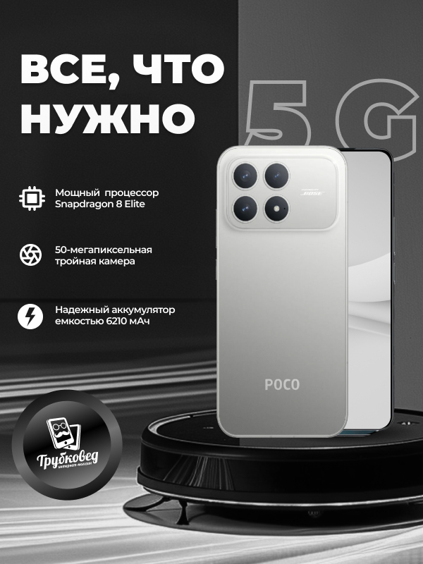 Xiaomi Poco F8 Pro 12/256 ГБ Titanium Silver